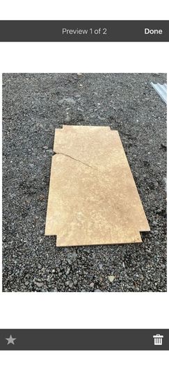 Travertine marble countertops