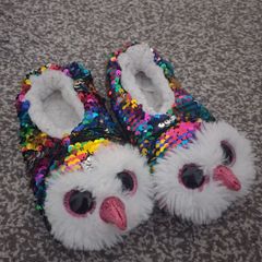TY kids sequin slippers