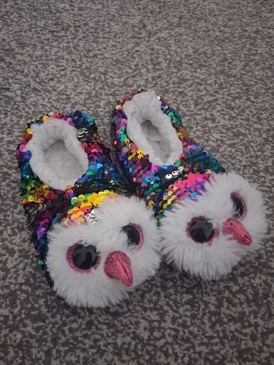 TY kids sequin slippers