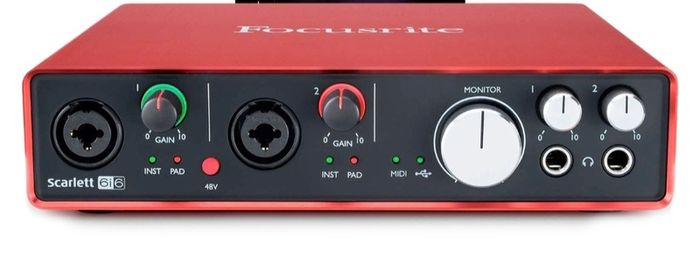 focusrite 6i6 6 channel sound card