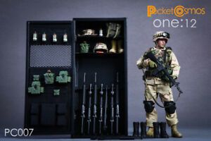 1/12 scale metal weapons locker diorama accessory Pctoys mezco