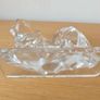Rare 1925 Georges Chevalier Baccarat Crystal glass  Art Deco Tiger Figurine Image 5