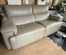 DFS 3 seat POWER RECLINER SOFA/ couch w/Eaziglide technology