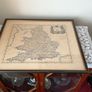 Vintage map of England in vintage frame Image 2
