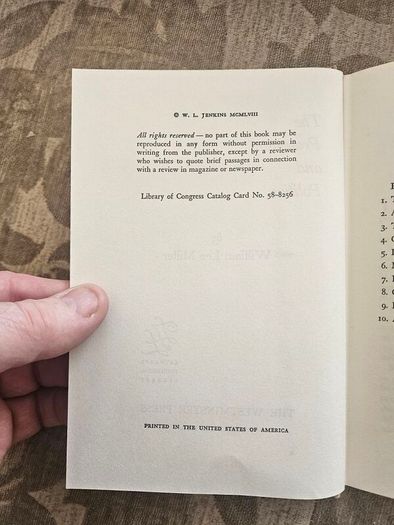 The Protestant And Politics.  By William Lee Millar. 1959 Hardback In Good Condition.  See Photos For Same.