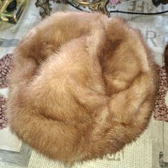 Two Beautiful Vintage Mink Fur Hats including an Irish made Sydney Vard Expert Furrier 10 South King Street Dublin 2 example also fur stole collar, PRICE IS FOR THE 3 ITEMS.