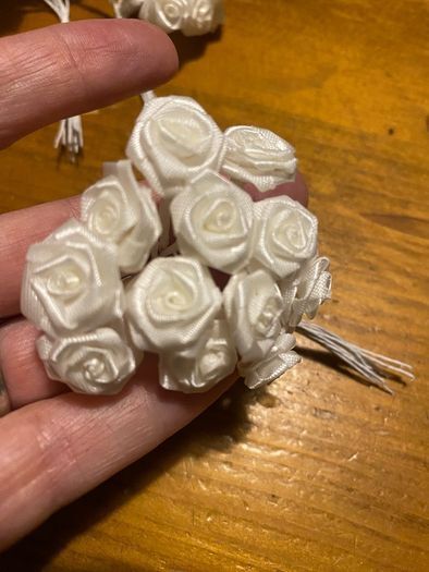 Cream roses for craft work