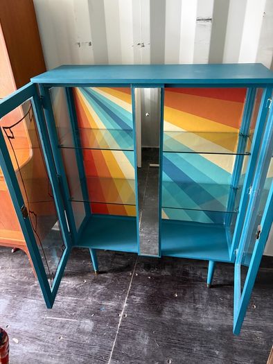 Upcycled Vintage Display Cabinet