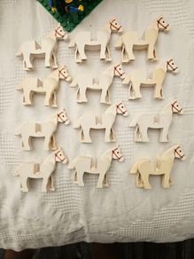 12 x lego horses