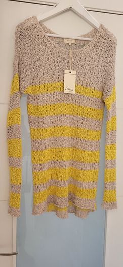 Linea WEEKEND Striped Cotton Knit Sz L (Fit 10-12UK) - Bnwt Rrp 55