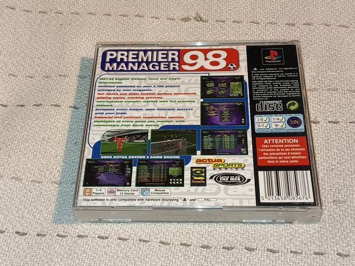Premier Manager 98 PlayStation Game For Sale Here