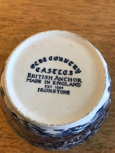 Vintage Ironstone Sugar Bowl