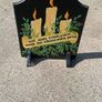 Double Sided Hand Painted Wooden Fire screen Image 3