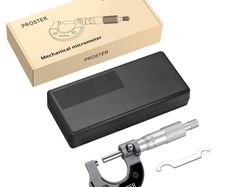 Outside Micrometer 0-25mm(0.01mm Graduations) Metric External Caliper with Zero Wrench and Packing Box High Outside Metric Micrometer Precision Machinist Tool