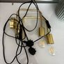 Gold Wall lights (plug in) Image 3