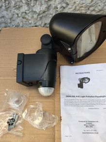 Flood light & Two nice stainless steel outdoor wall lights