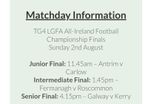 LGFA All Ireland Finals Tickets x3