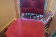4 red retro chairs