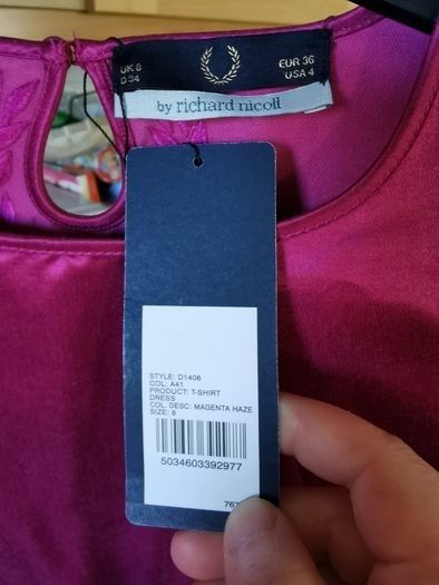 BNWT - Fred Perry Dress By Richard Nicoll UK 8