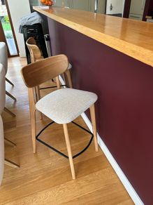EZ Living Oak Bar Stools - Brand New (3 chairs)
