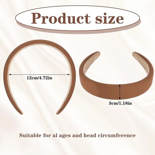 Brand New Pack of 4 wide hairbands for women