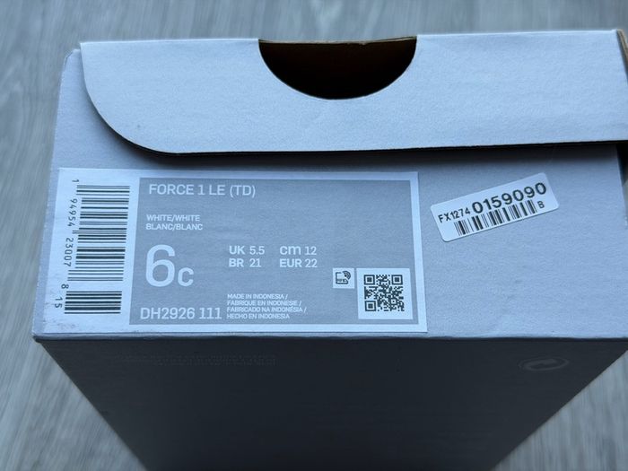 Nike Air Force toddler shoes (UK size 5.5)