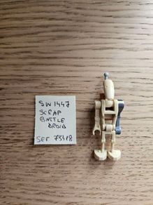 lego sw1447 scrap battle droid, set star wars 75418
