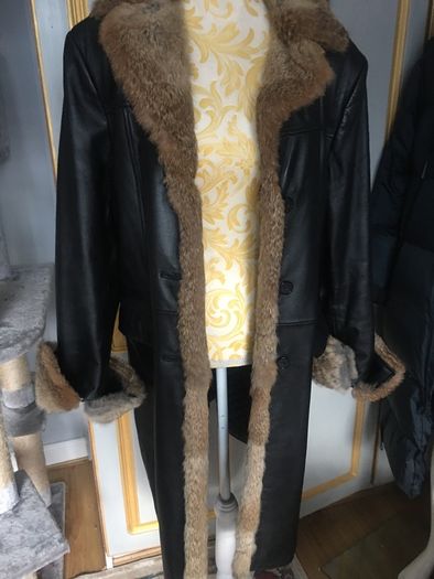 leather coat,good condition, size L
