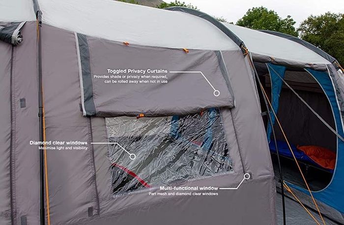 Purbeck 600xl Tent, Vivid Grey (free Shipping)