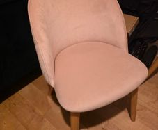 velvet chair pink chair