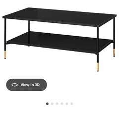 Coffe Table -Black Glass