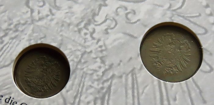 12 Coins (incl 2 Silver ) in old Germany set | 130 Years Deutsche Mark | 2 Silver coins | 12 coins