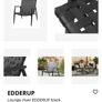 Lounge chair black leather look Edderup Image 6