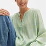 Opus Aloe Green Blouse - Size 44 - Like New Image 8