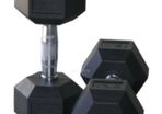 2.5 kg Hex Rubber Dumbells Pair