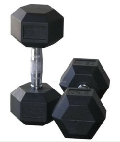2.5 kg Hex Rubber Dumbells Pair