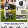 Postage Costway 2 in 1 rollator walker Image 6