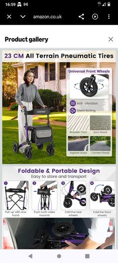 Postage Costway 2 in 1 rollator walker