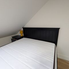 Bed with mattress