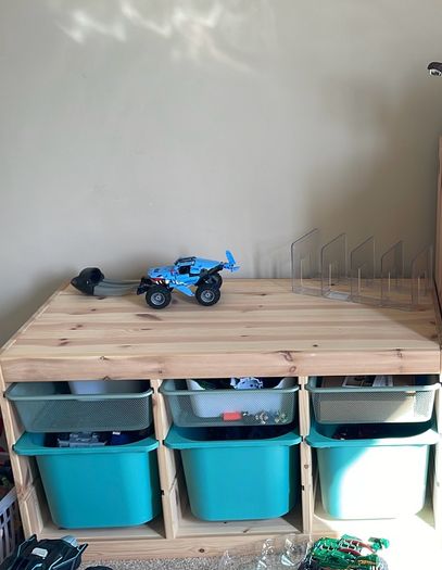 storage combination with boxes