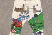 Baby white Mr men bottoms 3-6