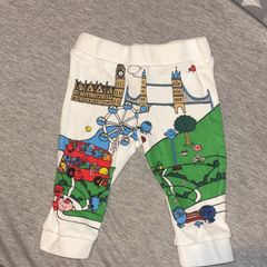 Baby white Mr men bottoms 3-6