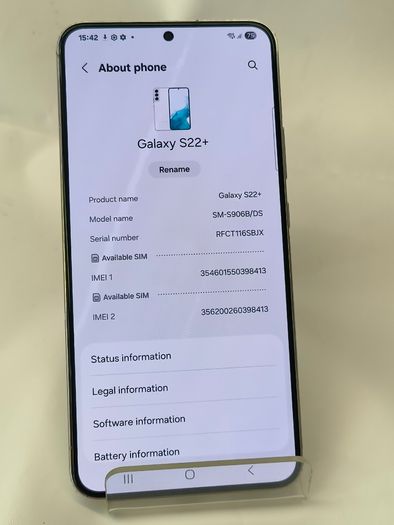 Samsung Galaxy S22+ Plus 128GB/ 8GB GSM Dual Sim Factory Unlocked Android Phone White (Grade A)