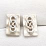 925 Vintage Sterling Silver Kit Heath Studs Image 5
