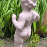 Antique Heavy Cast Iron Garden Statue Image 2