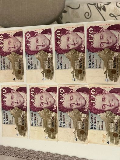 Old Irish Banknote rare At 27 euro each 20 pound note 12pc 1995, two 1993, two 1999, 1992,1994