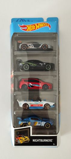 Hot Wheels various 5-packs, new.