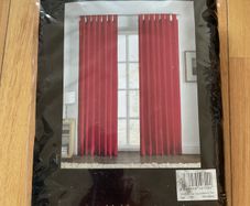 Canvas Tab Top Curtains and Ties Brand New