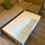 White Lift-Top Coffee Table with Storage Image 3