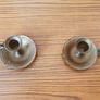 Two brass chamber candlestick holders Image 2